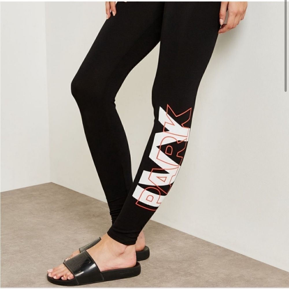 IVY PARK Signature Logo Black Ankle Leggings XS